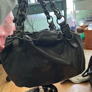 Metallic Gunmetal MK purse